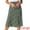 Black Green, variant on Women's Elastic Waist A-Line Floral Print Midi Skirt L Pink