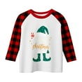 thumbnail image 4 of gcong Christmas Shirts for Girls Xmas Tree Print Raglan Long Sleeve Loose Shirts Crew Neck Tops Baggy Snowflake Blouse Size 3-12 Years, 4 of 5