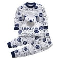 thumbnail image 2 of Cethrio Pajama Sets for Boys, Crew Neck Soft Casual Cotton Sleepwear Set White Size 4-5 T, 2 of 3