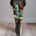 thumbnail image 2 of Workout Clothes for Women Autumn And Winter Artistic Printed Soft Stretchy Pants Fitness Clothing Black XL, 2 of 5