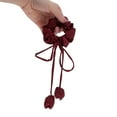 thumbnail image 4 of Unique Bargains 1 Pc Elegant Tulip Pendant Hair Scrunchies Hair Ties Wine Red, 4 of 5