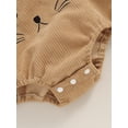 thumbnail image 3 of Inevnen Baby Girl Boy Easter Outfits Newborn Infant Rabbit Romper Corduroy Bunny Ears Jumpsuit Summer Clothes, 3 of 8