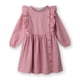 thumbnail image 1 of Vestido Beebay a rayas con botones, rosa, 5 años, 1 of 5
