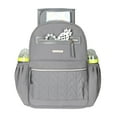 Fisher Price Grey Quilted Backpack Diaper Bag
