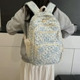 thumbnail image 3 of 3pcs Flower Backpack Bags Set,Cute Kawaii Backpack Set Aesthetic Daypack Flower Rucksack with Built-in Organizer, 3 of 9