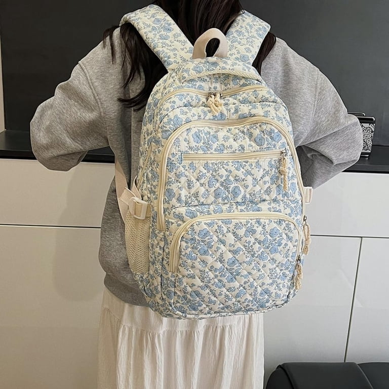 3pcs Flower Backpack Bags Set,Cute Kawaii Backpack Set 