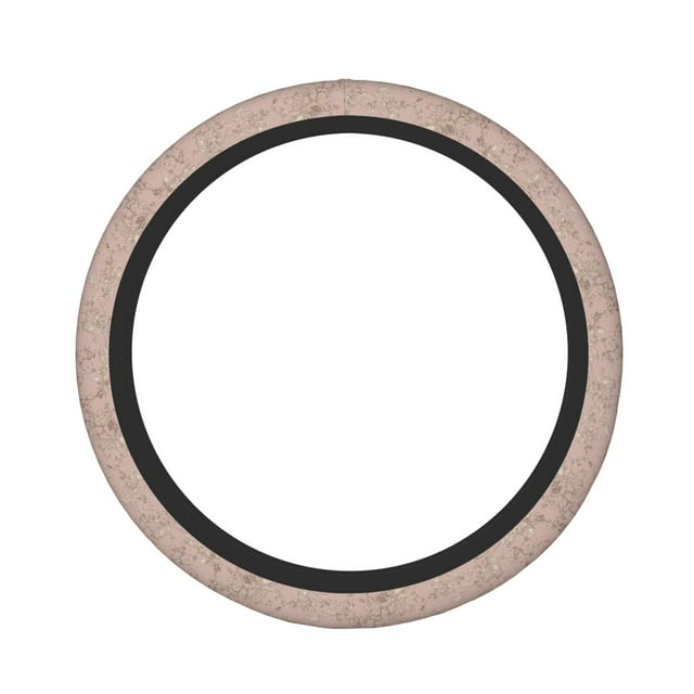 Saiise Rose Gold Marble Texture Pattern Elastic Steering Wheel Cover Thick Neoprene Non-Slip Grip for Cars SUVs Trucks ATV Universal Fit