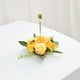 thumbnail image 3 of 20 Cm Pilar Vela Anillos Guirnalda Guirnalda Centros de Mesa Floral Artificial para La Decoración de La Boda , AMARILLO, 3 of 9