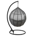 thumbnail image 3 of Modway Garner Teardrop Outdoor Patio Swing Chair in Gray Gray, 3 of 6