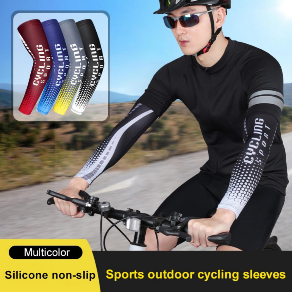 1 Pair Cooling Arm Sleeves Cover UV Sun Protection Outdoor Sport Sunshade Unisex 