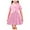 Pink, variant on Tween Girl's Clothing Set 2 Piece Outfits Button Down Collared Tops with Pleated Skirt Set