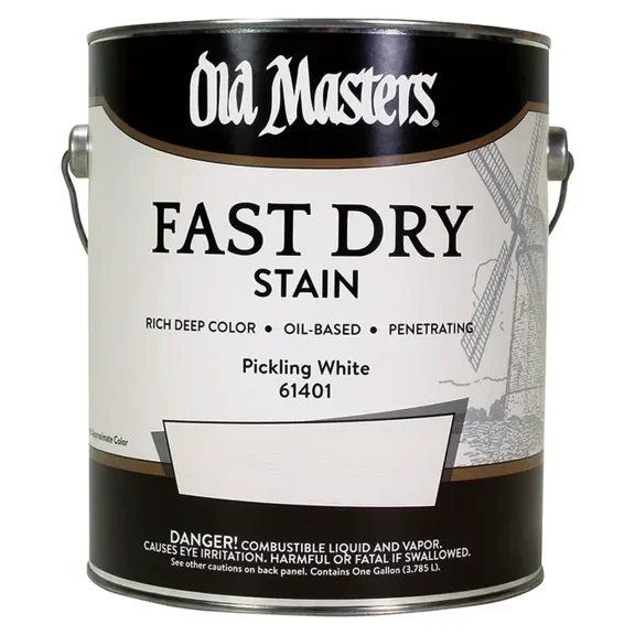 1 gal Old Masters 61401 Pickling White Fast Dry Stain Interior Oil-Based Wood Stain