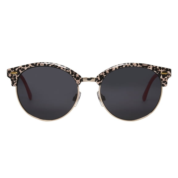 Luv Betsey Round ClubLeopard Women's Sunglass