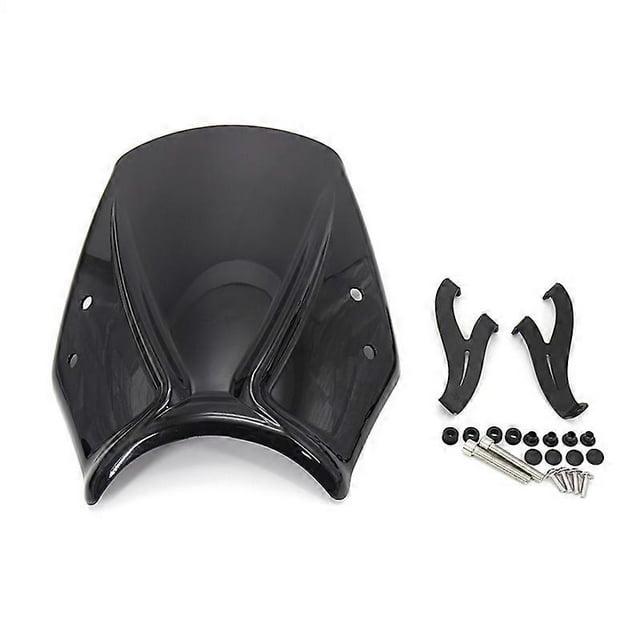 Motorcycle Windshield Wind Deflector (Black)
