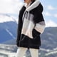 thumbnail image 3 of Gibobby Chamarra de forro mullida para mujer, Chaqueta Sherpa de Gran tamaño con Cremallera y Bolsillos para Mujer, Sudadera con Capucha de Forro Polar(Negro,XG), 3 of 5