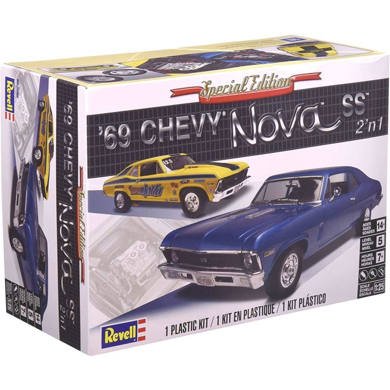 Revell Classic Car '69 Chevy Nova SS 1:25 Plastic Model Kit for