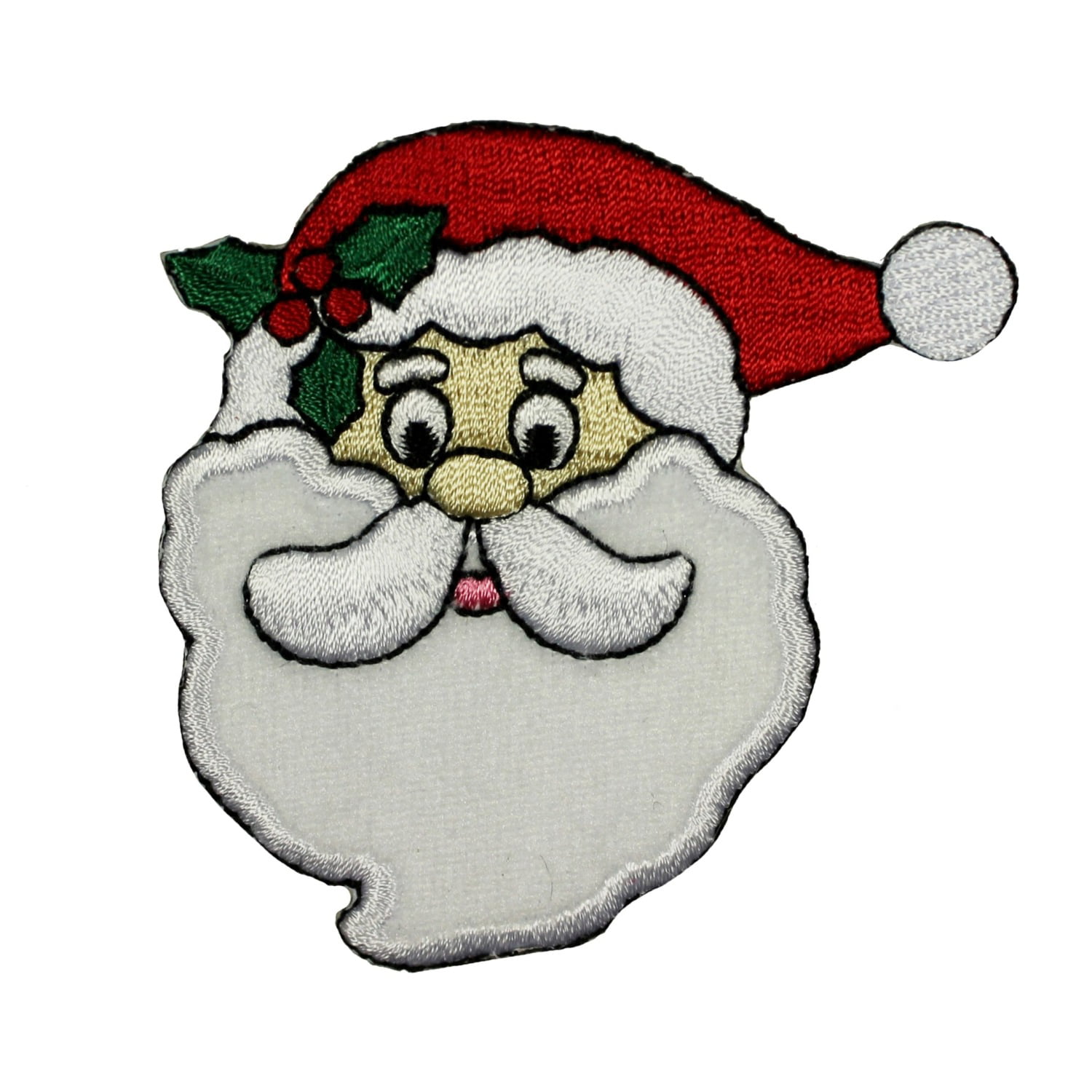 SANTA CLAUS Iron On Patch Small  Christmas Holiday 