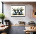 thumbnail image 3 of 3 Pcs Sage Green Farmhouse Kitchen Canvas Wall Art Minimalist Dining Room Eucalyptus leaves plant Painting Pictures Wall Decor Poster Print Artwork For Dining Room kitchen Home Decoration, 3 of 6