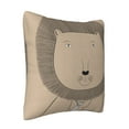 thumbnail image 2 of ZICANCN Cute Lion Man Decorative Throw Pillow Covers, Bed Couch Sofa Decorative Knit Pillow Covers for Living Room Farmhouse 26"x26", 2 of 8