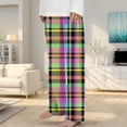 thumbnail image 2 of Landzoo Kids' Fashion Regular Plaid Flannel Pants Cute Loose Cozy Girl Trousers, 2 of 4