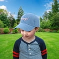 thumbnail image 5 of Gorra de béisbol ajustable de 49 a 52 cm para primavera y verano, para niños y niñas, con protección solar, color azul real, 5 of 5