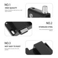 thumbnail image 2 of MasteelfCA 1 Set Glass Door Hinges Stainless Steel Hinges Clamp Cabinet Hinges Clips, 2 of 7