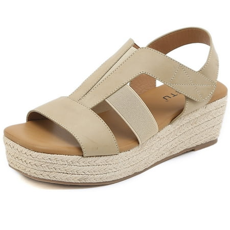Wedge Sandals for Women Dressy Summer Comfortable Cushion Womens Flip Flops Casual Orthopedic Wedges Shoes Beach Sandals A11