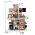 thumbnail image 6 of Kitchen Playset Pretend Play Toy with Realistic Spray, Oven & Coffee Machine Kitchen Accessories Set for Kids Boys Girls(Green), 6 of 6