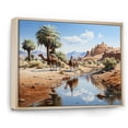 thumbnail image 2 of Designart "Depicting the Sands of the Sahara II" Animals Floater Framed Wall Art Print, 2 of 7