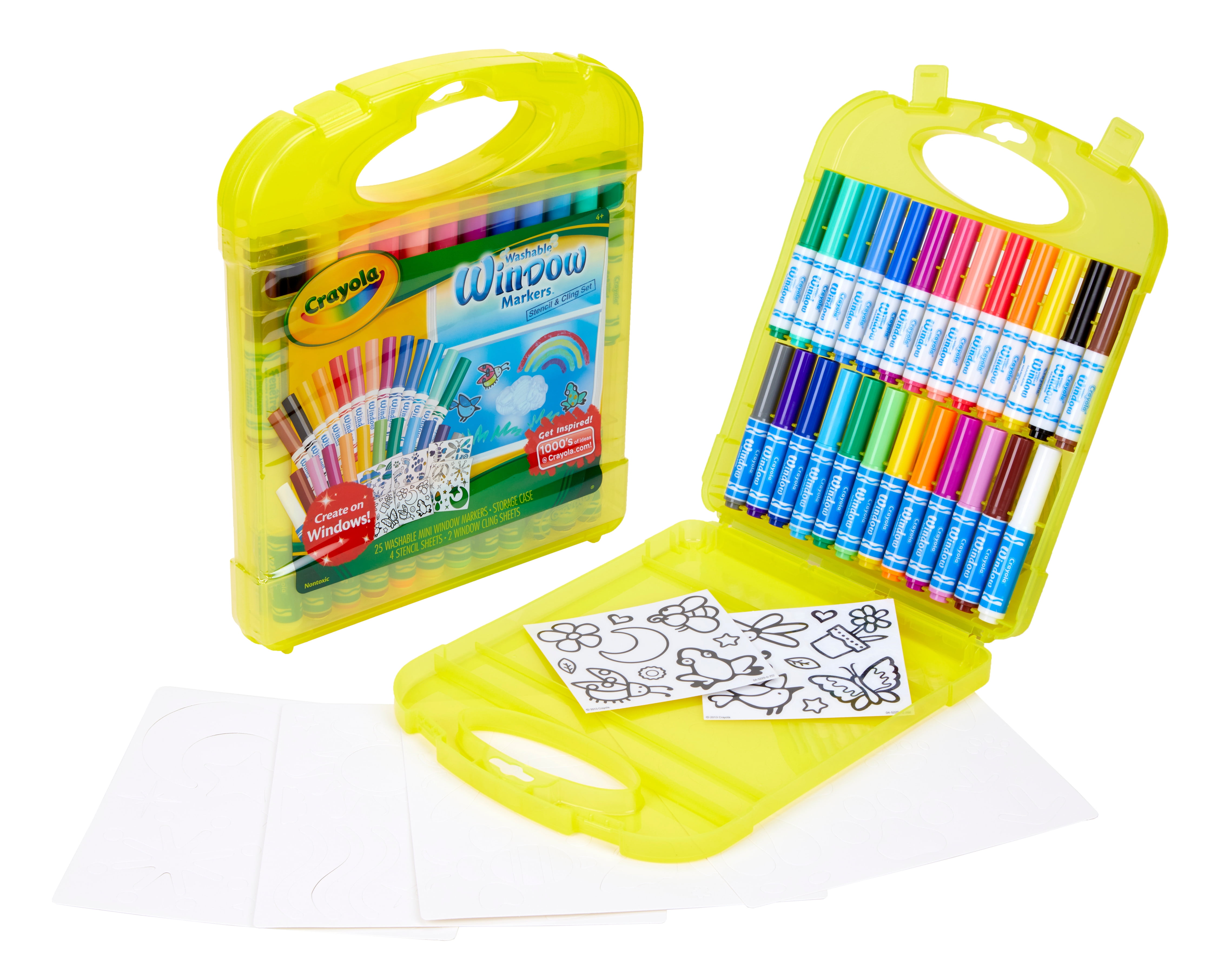 Crayola Washable Window Crayons, Glass and Window Art Supplies
