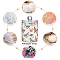 thumbnail image 6 of Yayeee 2 Pack Qtip Holder Bathroom Cotton Swab Canister with Lid Clear Dispenser Set, Colorful Butterflies, 6 of 6