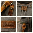 thumbnail image 4 of Gearonic Men's Vintage Canvas Military Backpack, Gray, 4 of 6