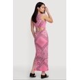 thumbnail image 3 of Women's Bandana Print Side Slit Keyhole Back Maxi Dress, 3 of 3