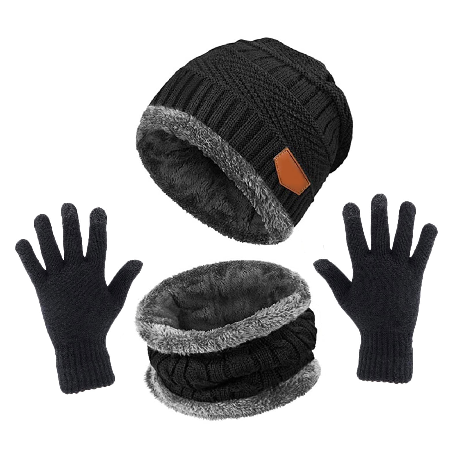 black panther winter hat and gloves