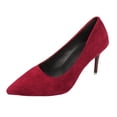 thumbnail image 2 of Miluxas Pointed Toe Pumps for Women, Closed Toe Stiletto High Heels, Comfortable Work office Dress Shoes, Classic Pumps for Wedding, Party Red 9(42), 2 of 9