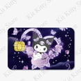 thumbnail image 4 of Sanrios Anime tarjeta pegatina cubierta Kuromi Hello Kittys película de dibujos animados funda de piel para tarjeta de débito de crédito pegatinas impermeables Diy calcomanía, 4 of 5