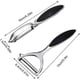 thumbnail image 2 of Vegetable Peeler, Peeler Stainless Steel, Y & I Shapes Swivel Peeler, Ergonomic Non-Slip Handle & Sharp Swivel Blade for Kitchen Vegetables Fruits Pee, 2 of 5