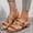 #0176-Gold, variant on Women's Rhinestone Mule Sandals, Crisscross Strap Low Heel Slides, Sparkling Backless Beach Slippers, Versatile Spring Summer Dressy Footwear Gift