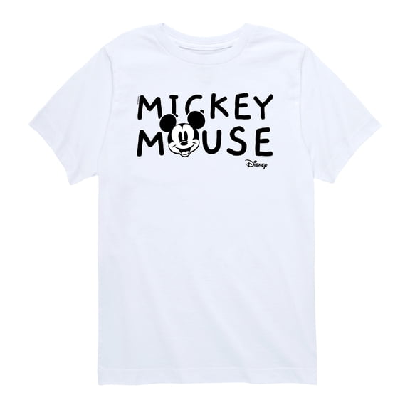 Disney - Simple Mickey Mouse - Toddler Boys Short Sleeve Graphic T-Shirt