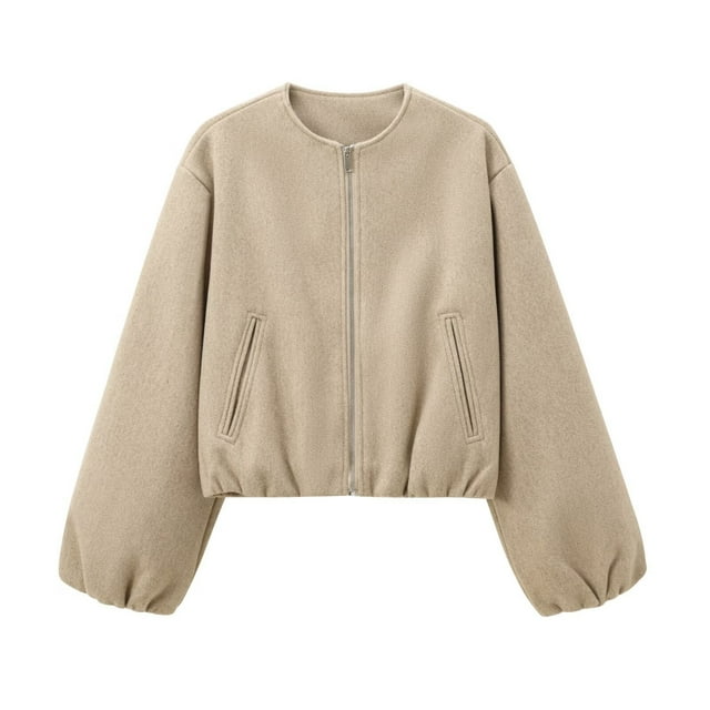 Lovzfmll Vestes d'Automne pour Femmes, Hauts Bomber Coupés Vêtements d'Automne Mode Début Automne