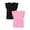 Black & Hot Pink, variant on Sedormi Girls 2-Pack Basic Crew Neck Flutter Sleeve T-Shirts Heather Grey and Pink Heathered Cotton Soft Breathable Casual Tops Size 16