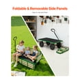 thumbnail image 4 of VEVOR Pull-Along Wagon for Kids, 39 in Toddler Wagons with Foldable Wooden Panel & Handle, Supports up to 551 lbs, 10" All-Terrain Tires, Utility Wagon Cart Birthday Present for Kids Gardening Beach, 4 of 9