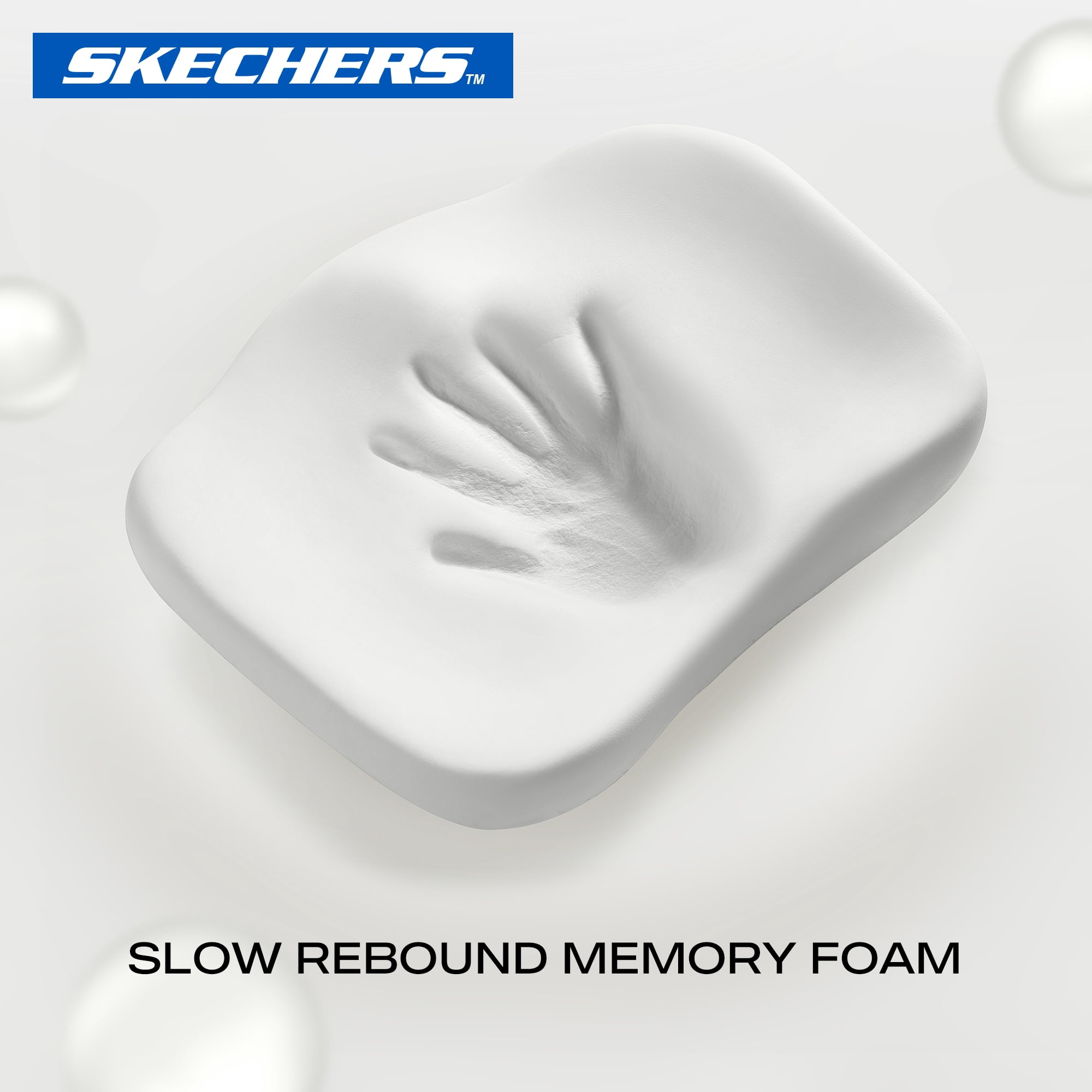 Skechers 1 Piece Gel Cooling Memory Foam Car Seat Cushion Teal - Universal Fit