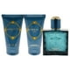 thumbnail image 2 of Perfume EDT de 1.7 oz, Bálsamo para después del afeitado Comfort de 1.7 oz, Gel de ducha vigorizante de 1.7 oz Versace Versace Versace Eros Perfume Set de regalo Caballero 3Pc Set, 2 of 3