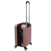 K-Cliffs 3pc Travel Luggage Set Hardside Suitcase Lightweight 3 ABS Spinner Zippers Rose Gold