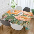 thumbnail image 2 of Yayeee Tablecloths 60" x 60" Rectangle Wrinkle Resistant Party Table Cover, Abstract Floral Art, 2 of 8