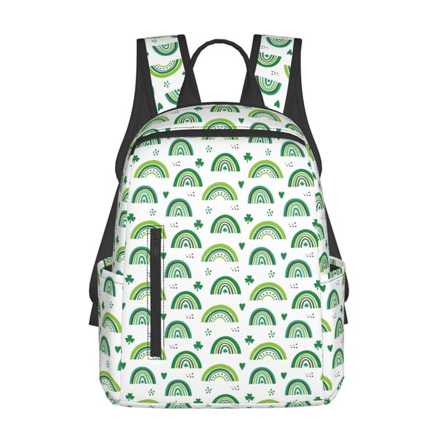 Balery St. Patrick's Day rainbows Mochila Ligera para Hombres y Mujeres – Resistente y Impermeable, Ideal para la Escuela, el Trabajo, los Viajes y el Uso Diario