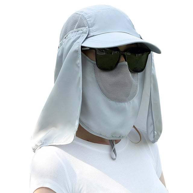 Wosthever Visera unisex sombreros pesca protector solar gorra protección UV cara cuello cubierta Pescar