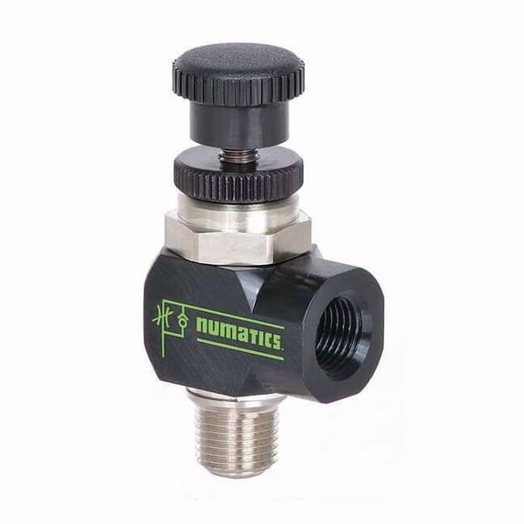 Numatics Flow Control Valve, Knob, 175 psi 1FCTN