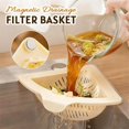 thumbnail image 2 of Magnetic Drainage & Filter Basket, Punch-Free Triangular Sink Strainer with Twist-Open Bottom, Kitchen Sponge Holder and Food Scraps Catcher, 2 of 8